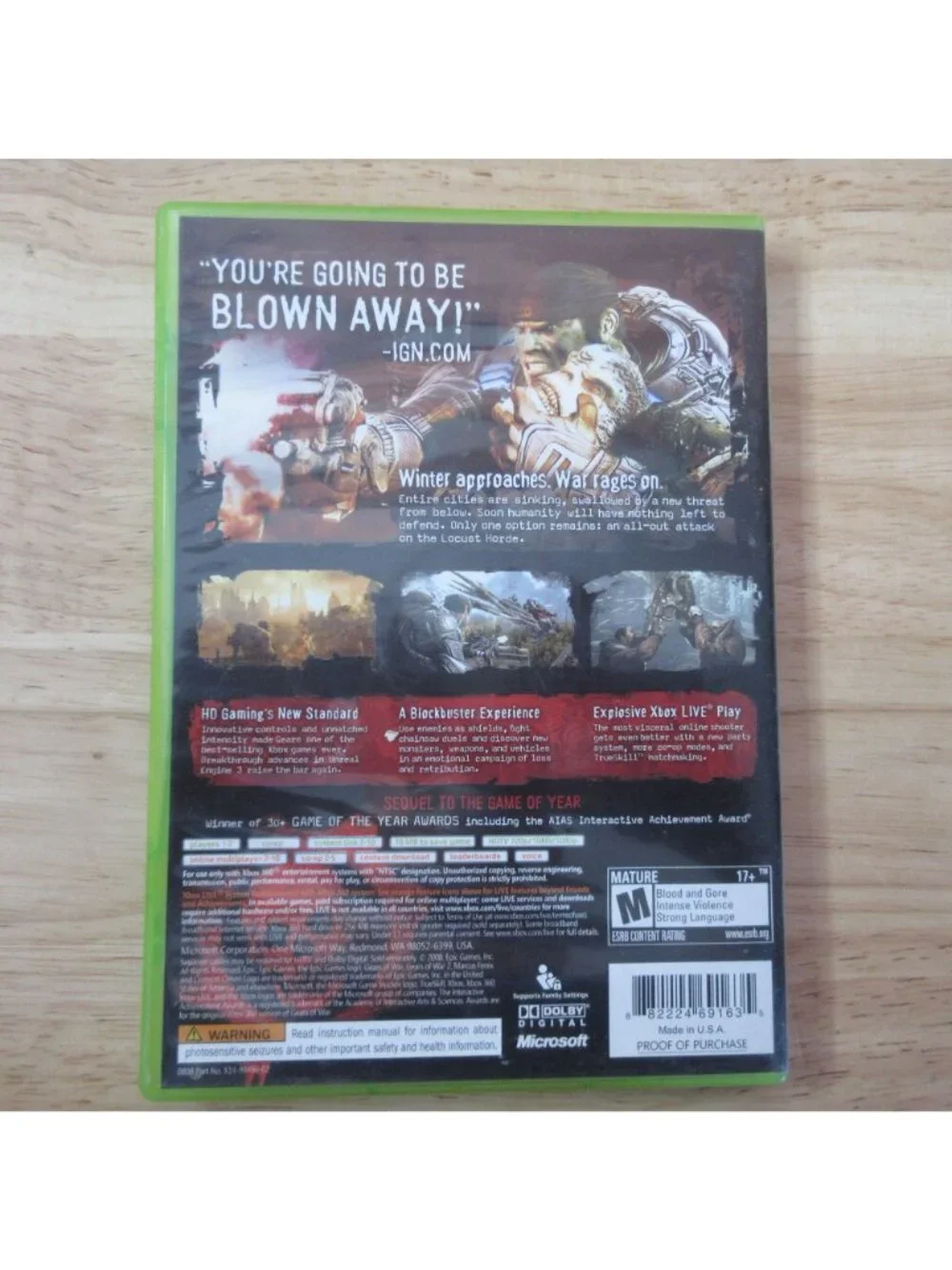 XBOX 360 Bundle 2 Video Games - Gears of War 2 & Battlefield 3